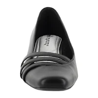 Easy Street Entice Womens Square Stiletto Heel Pumps
