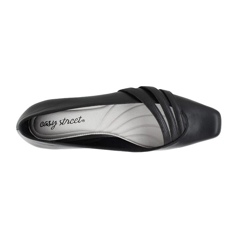 Easy Street Entice Womens Square Stiletto Heel Pumps