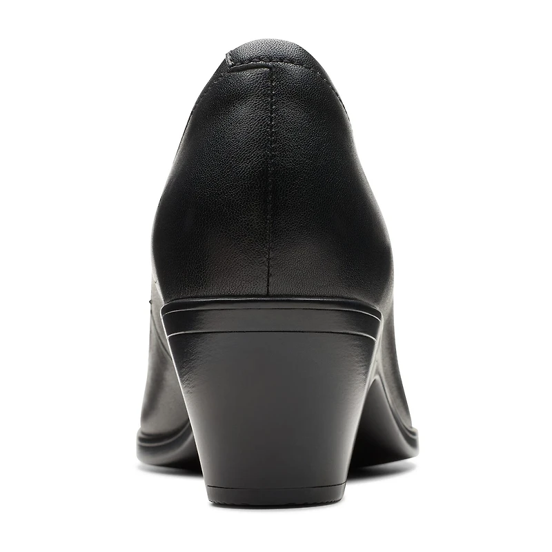 Clarks Emily Ruby Womens Round Closed Toe Block Heel Pumps