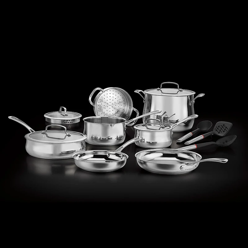 Cuisinart Contour Stainless Steel 14-pc. Cookware Set With Tools