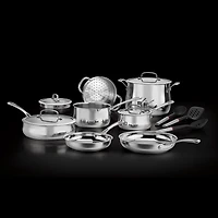 Cuisinart Contour Stainless Steel 14-pc. Cookware Set With Tools
