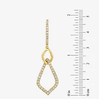 (G / Si2) Womens 1 CT. T.W. Lab Grown White Diamond 10K Gold Drop Earrings