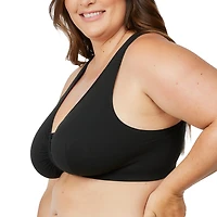 Leading Lady The Indy- Cotton Front Close Lace Racerback Bra- 138