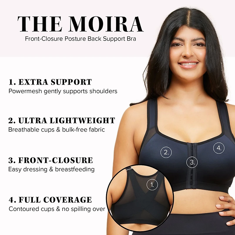 Leading Lady The Moira - Front Close Posture Back Support Bra 5031