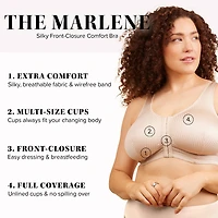 Leading Lady®  Zig-Zag Weave Front-Closure Leisure Bra- 151