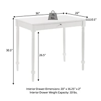 Convenience Concepts Designs2Go French Country Desk