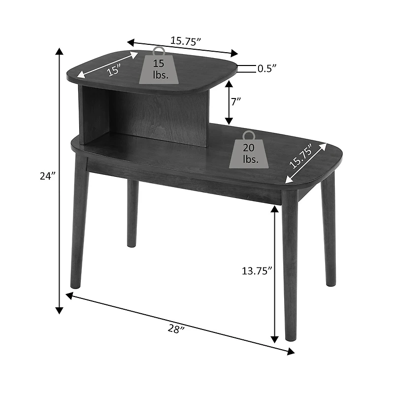 Convenience Concepts Maxwell Living Room Collection End Table