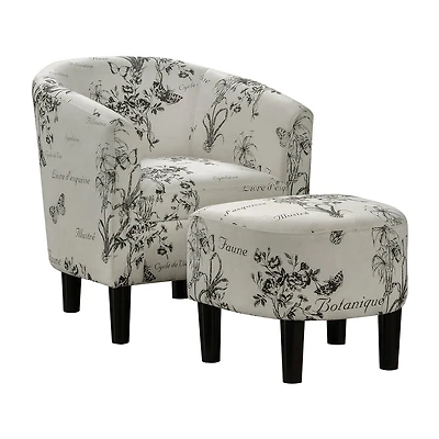 Churchill Chair + Ottoman Set