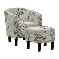 Churchill Chair + Ottoman Set