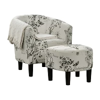 Churchill Chair + Ottoman Set
