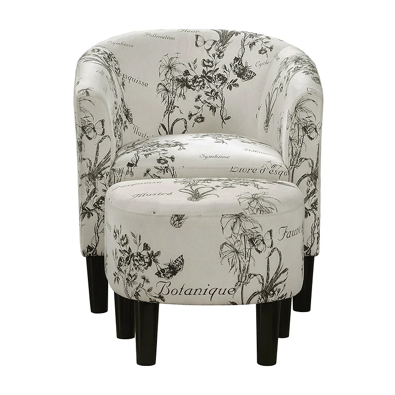 Churchill Chair + Ottoman Set