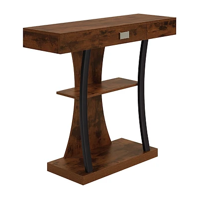Convenience Concepts Newport Harri 1-Drawer Metal Console Table