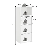 Convenience Concepts Extra Storage 3 Door Cabinet