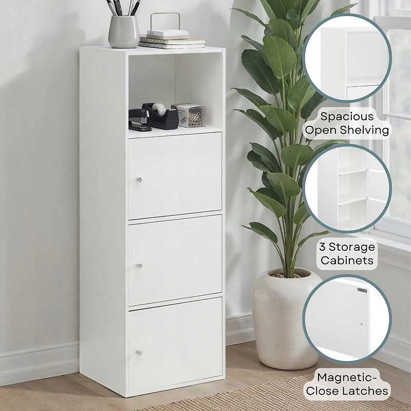 Convenience Concepts Extra Storage 3 Door Cabinet