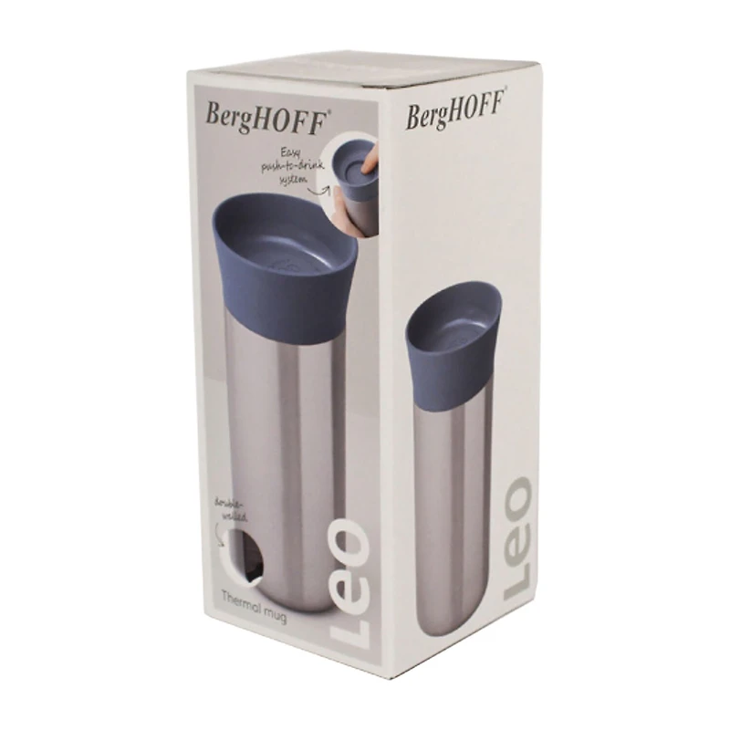 BergHOFF Leo Stainless Steel 11oz. Thermal Travel Mug