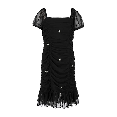 Speechless Big Kid Girls Short Sleeve Lace Sheath Dress