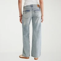 AEROPOSTALE Womens Juniors Baggy Fit Wide Leg Jean