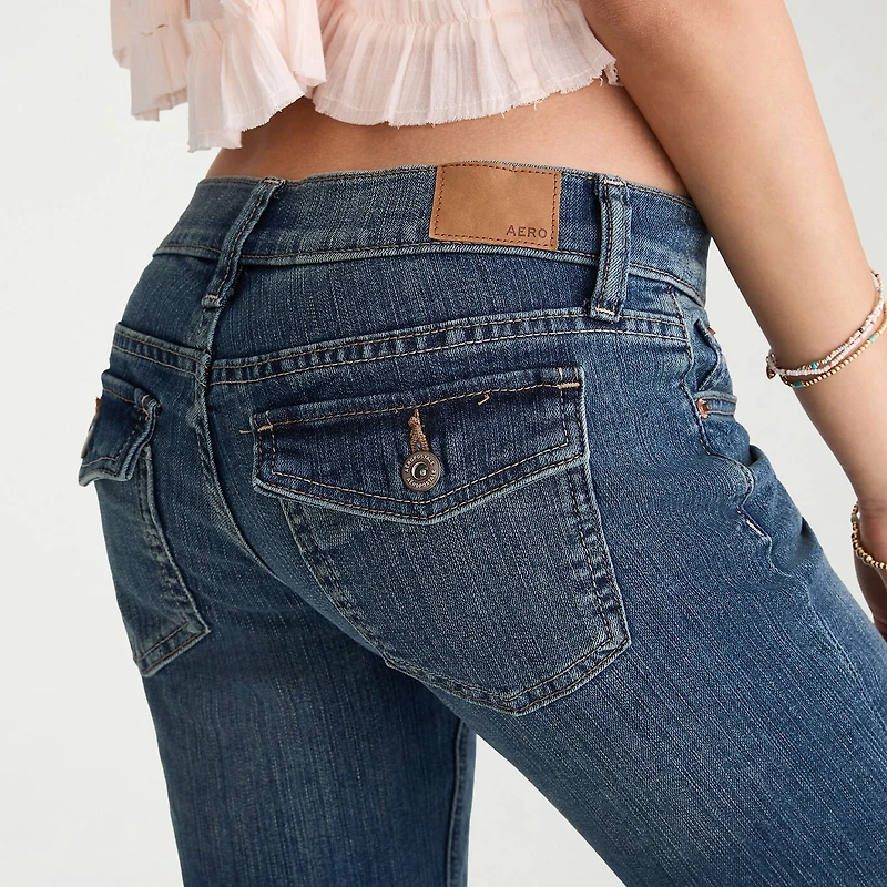 AEROPOSTALE Womens Juniors Low Rise Bootcut Jean