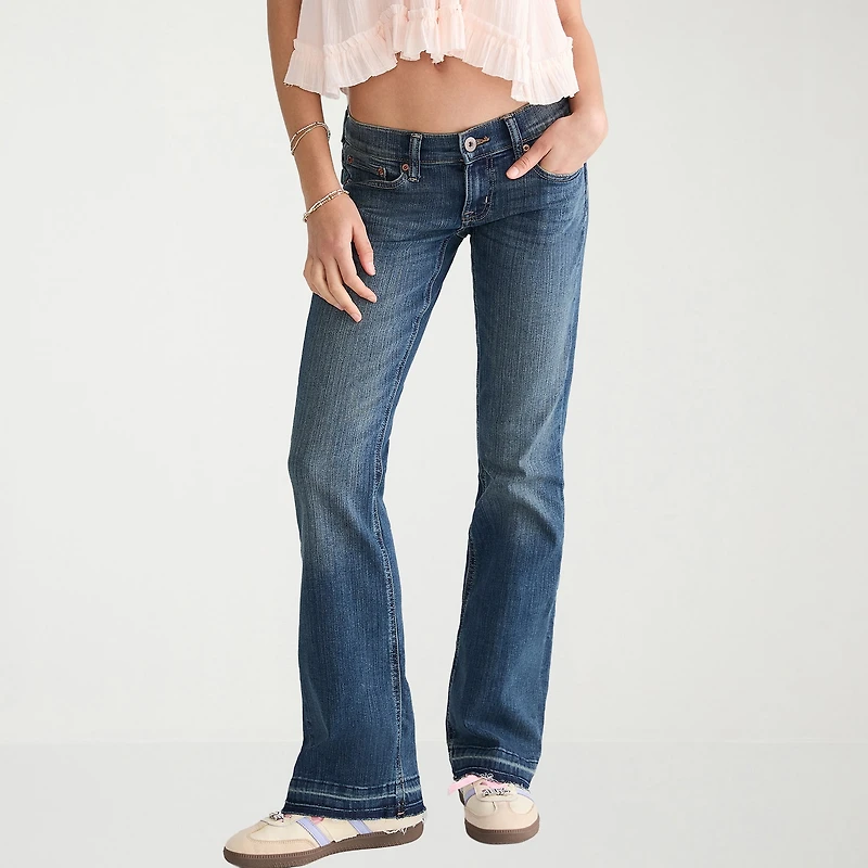 AEROPOSTALE Womens Juniors Low Rise Bootcut Jean