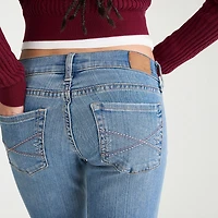 AEROPOSTALE Womens Juniors Mid Rise Bootcut Jean