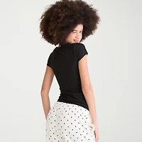 AEROPOSTALE Womens Juniors Long Sleeve Regular Fit Henley Shirt