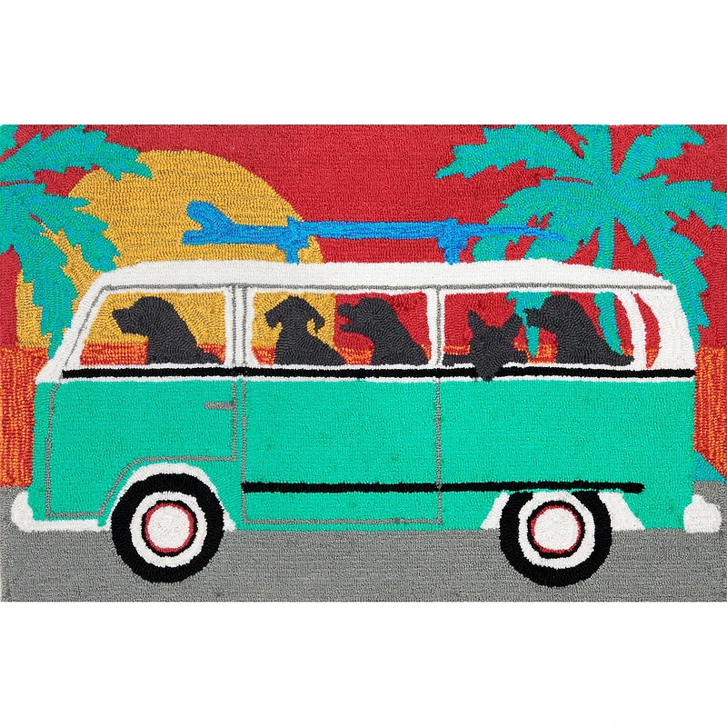 Liora Manne Frontporch Beach Trip Animal Hand Tufted Indoor Outdoor Rectangular Accent Rug