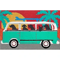 Liora Manne Frontporch Beach Trip Animal Hand Tufted Indoor Outdoor Rectangular Accent Rug