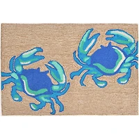 Liora Manne Frontporch Crabs Animal Hand Tufted Indoor Outdoor Rectangular Accent Rug