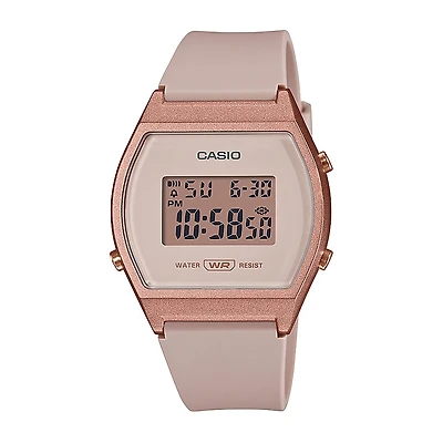 Casio Womens White Strap Watch Lw204-4a