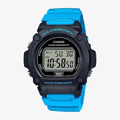 Casio Mens Blue Strap Watch W219h-2a2v