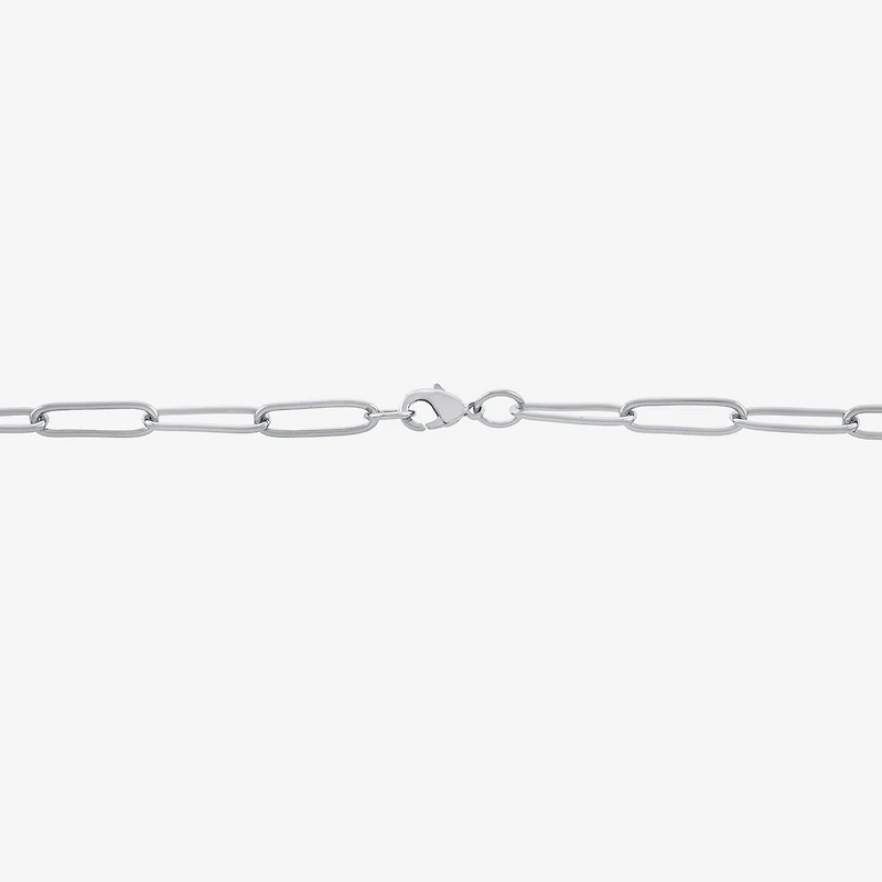 Silver Reflections Pure Over Brass 18-24" Paperclip Chain Necklace