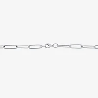 Silver Reflections Pure Over Brass 18-24" Paperclip Chain Necklace