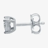 Ever Star (G-H / I1) Womens 1/10 CT. Lab Grown White Diamond Sterling Silver 4.5mm Round Single Earring