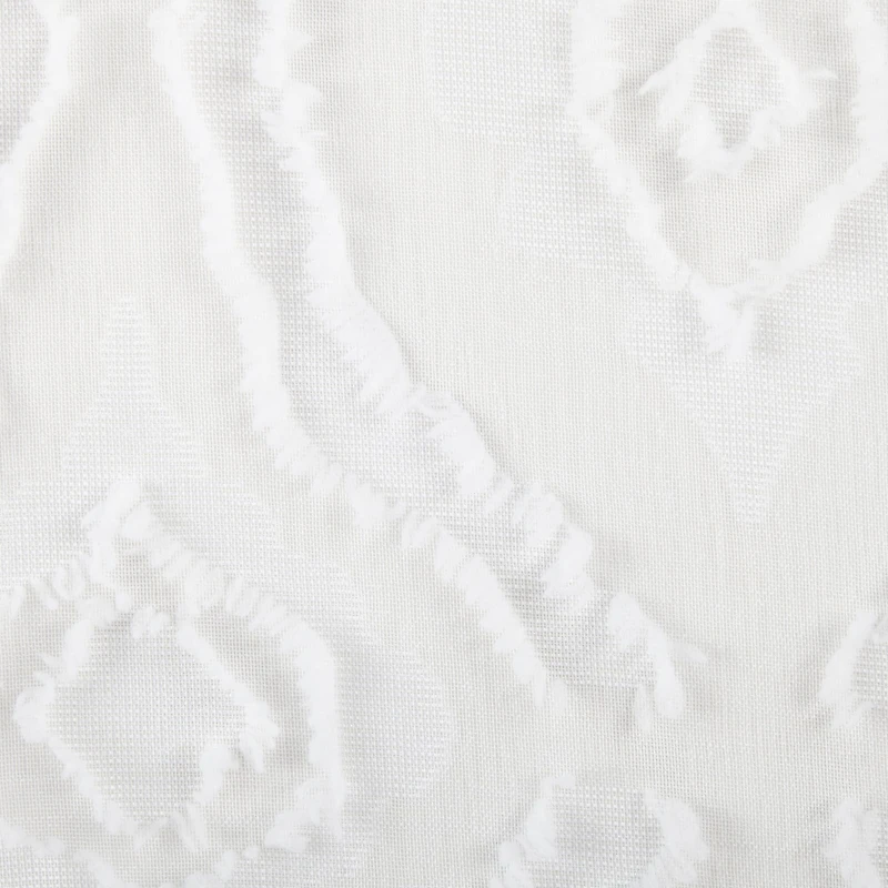 Distant Lands Ogee Clip Grommet Top Sheer Single Curtain Panel
