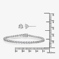 DiamonArt® 10 CT. T.W. Cubic Zirconia Earring and Bracelet Set