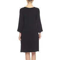 White Mark Womens Maternity 3/4 Sleeve Swing Dresses