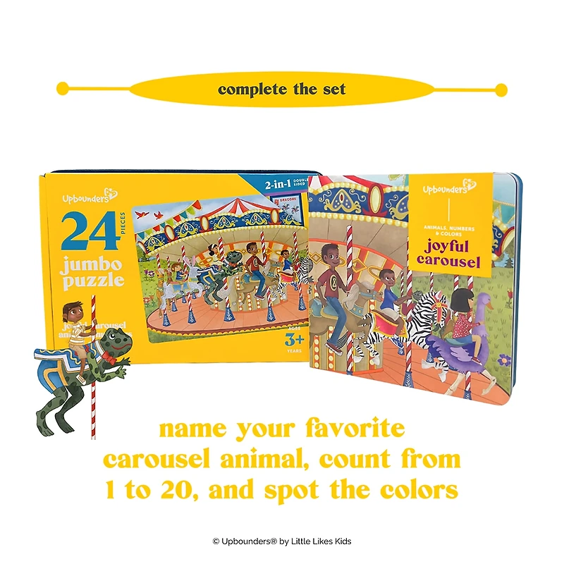 Upbounders Joyful Carousel 24pc 2-Sided Jumbo Puzzle
