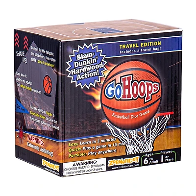 Zobmondo Gohoops Basketball Dice Game Travel Game