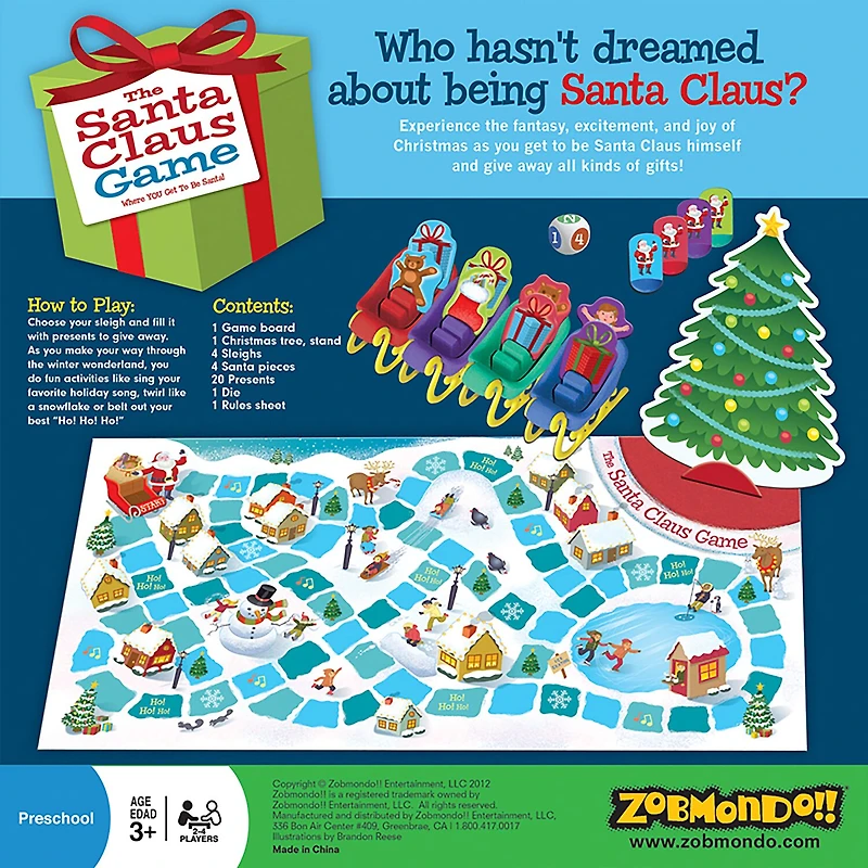 Zobmondo The Santa Claus Christmas Board Game