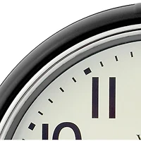 Westclox 12” Black Retro Wall Clock