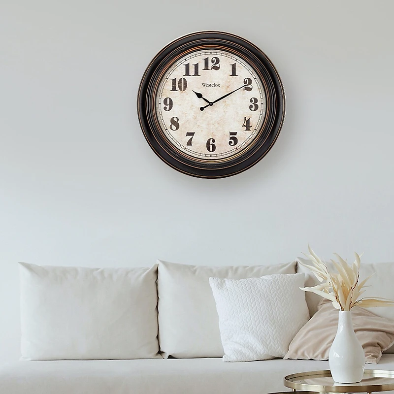 Westclox Round Oversized Classic Wall Clock