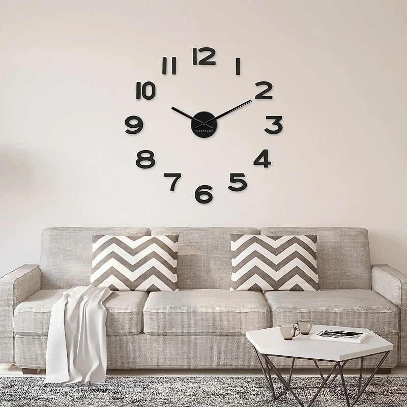 Westclox 20" Floating Numbers Wall Clock