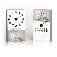 Westclox 20" Floating Numbers Wall Clock