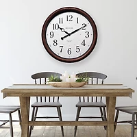 Westclox 20" Woodgrain Finish Wall Clock