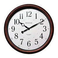 Westclox 20" Woodgrain Finish Wall Clock
