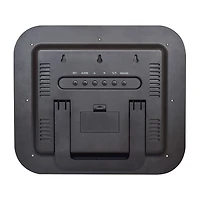 Westclox Black Digital With Date & Temp Silent/Non-Ticking Wall Clock