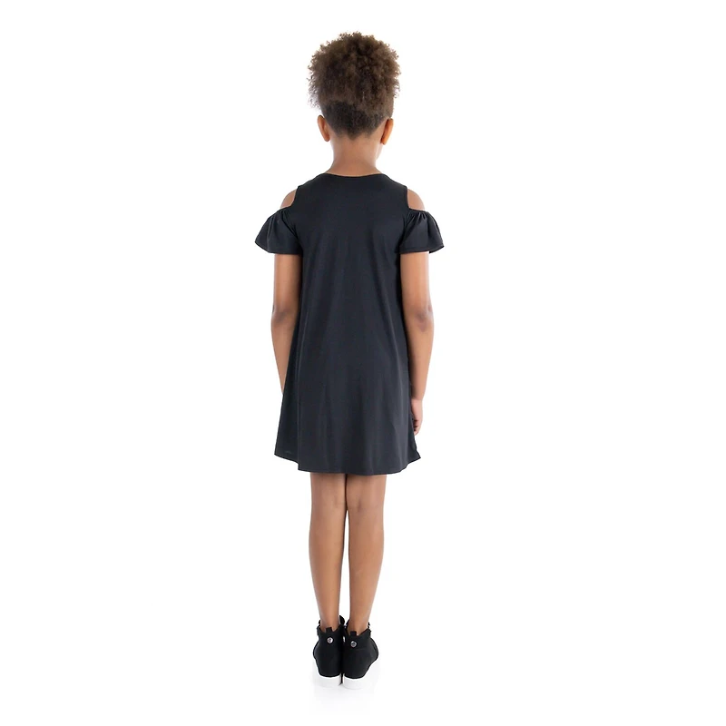 24sevenkid Big Kid Girls Short Sleeve A-Line Dress