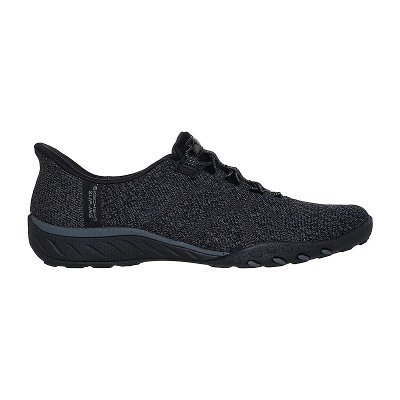 Skechers Hands Free Slip-Ins Breathe-Easy Knitty Waves Womens Round Closed Toe Slip-On Shoe