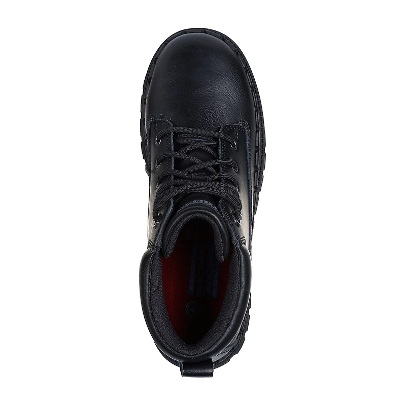 Skechers Womens Jammers Slip Resistant Flat Heel Work Boots