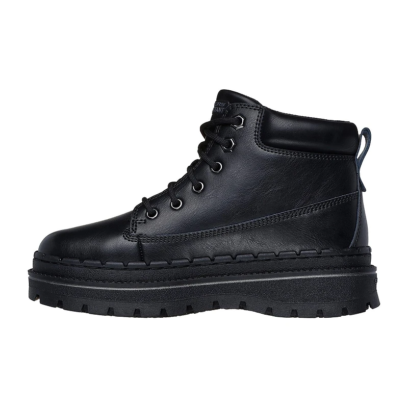Skechers Womens Jammers Slip Resistant Flat Heel Work Boots